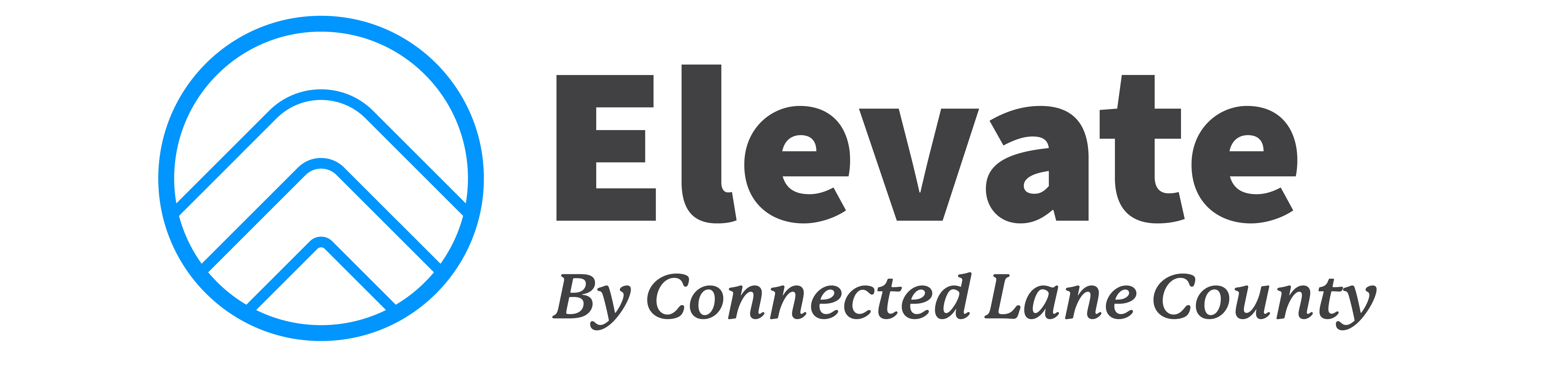 Elevate by Connected Lane County Logo