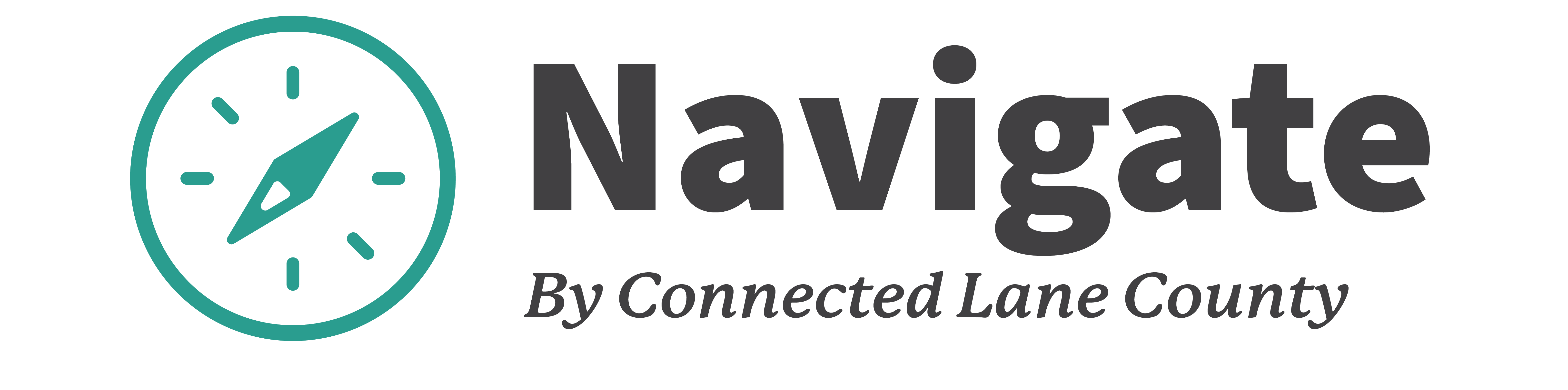 Navigate by Connected Lane County Logo