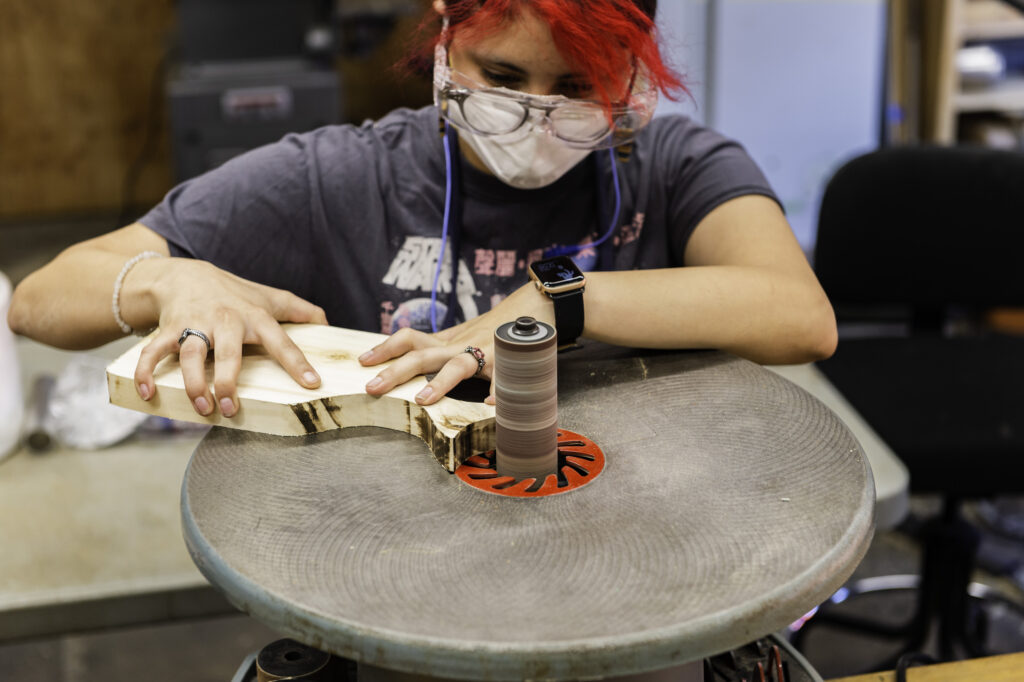 Bella working her magic at BRING Recycling in her summer 2022 Internship.