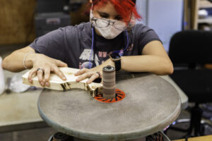 Bella working her magic at BRING Recycling in her summer 2022 Internship.