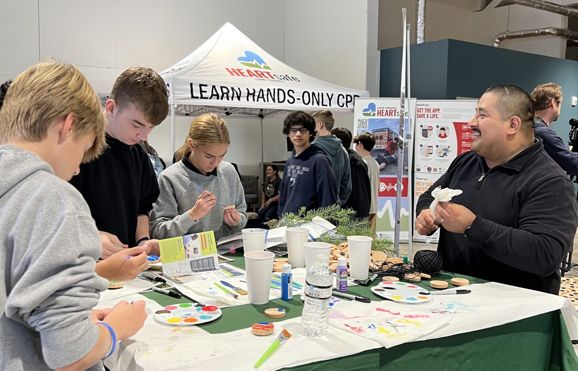 Youth and a industry partner at Career Expo.