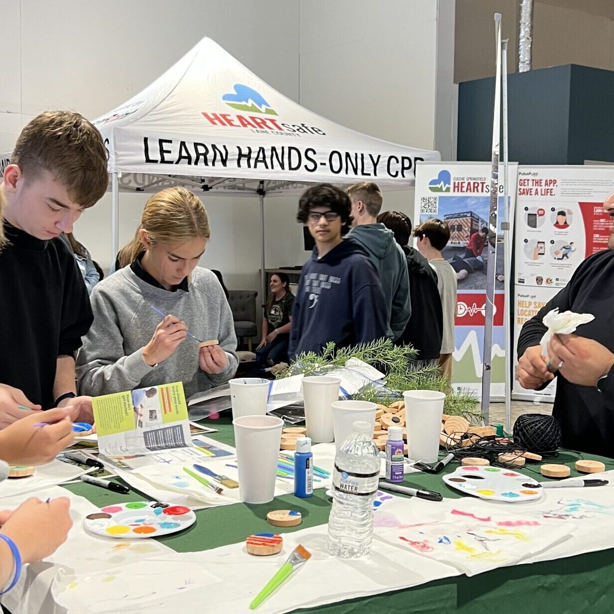 Youth and a industry partner at Career Expo.