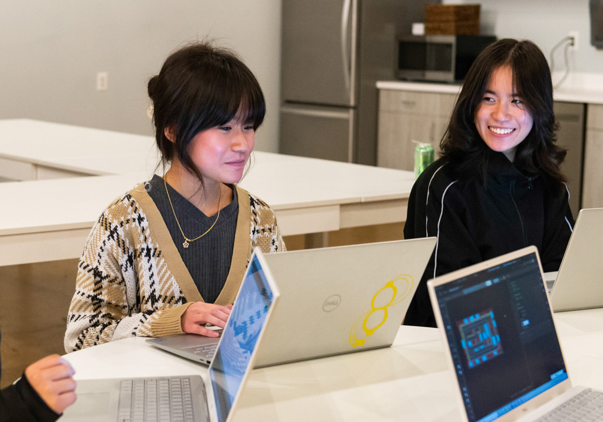 Minh and Thu at a Women in STEM event.